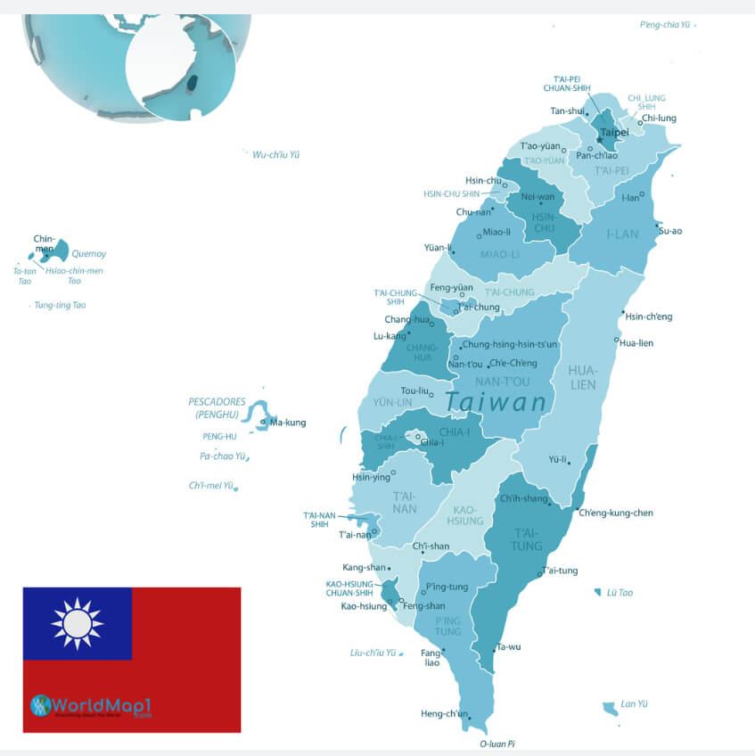 Where is Taiwan in the World